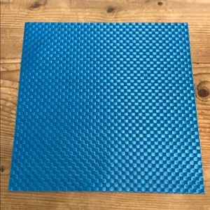 Teal Blue Square Placemats